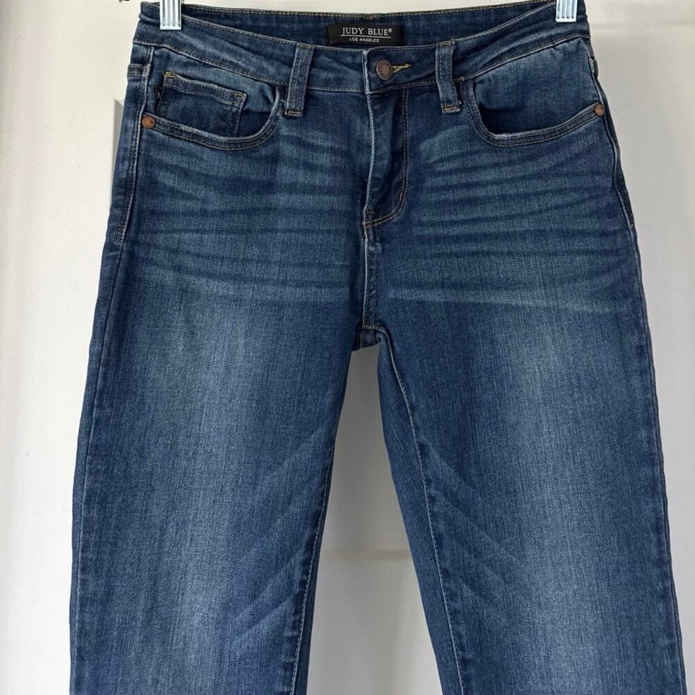 Judy Blue Mid-Rise Relaxed Fit Jeans Size 29 Dark Wash  JB82102DK EUC - Picture 3 of 10